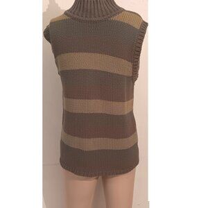 Crossroads Sleeveless Striped Sweater Size Medium